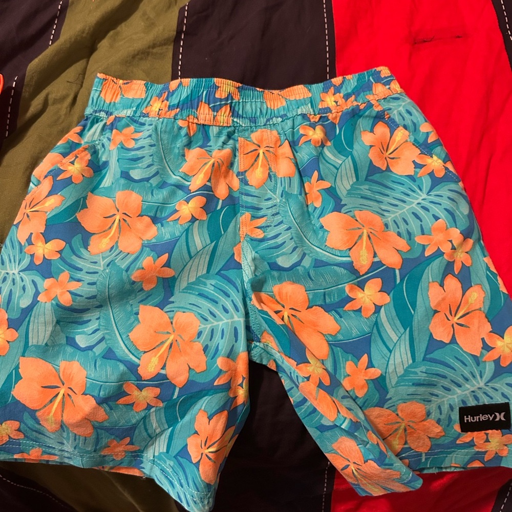 Hurley Tropical Blue and Orange Boardshorts